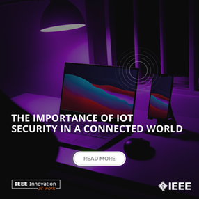 Purple graphic about IOT Security