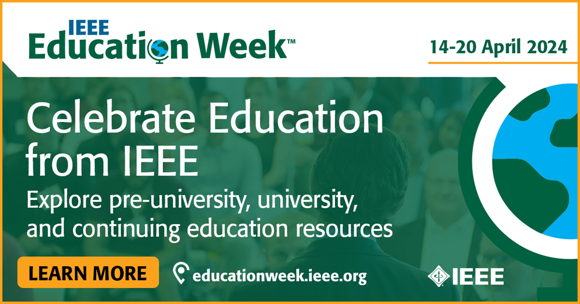 poster of celebrate education from IEEE