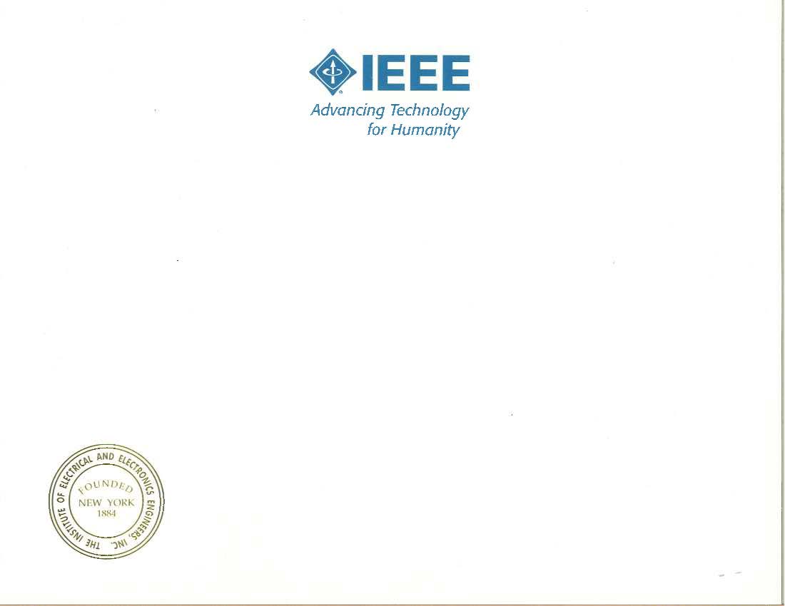 IEEE Blank Certificate