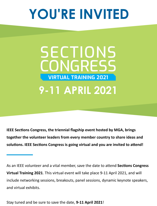 Save the Date SC Virtual Training 2021