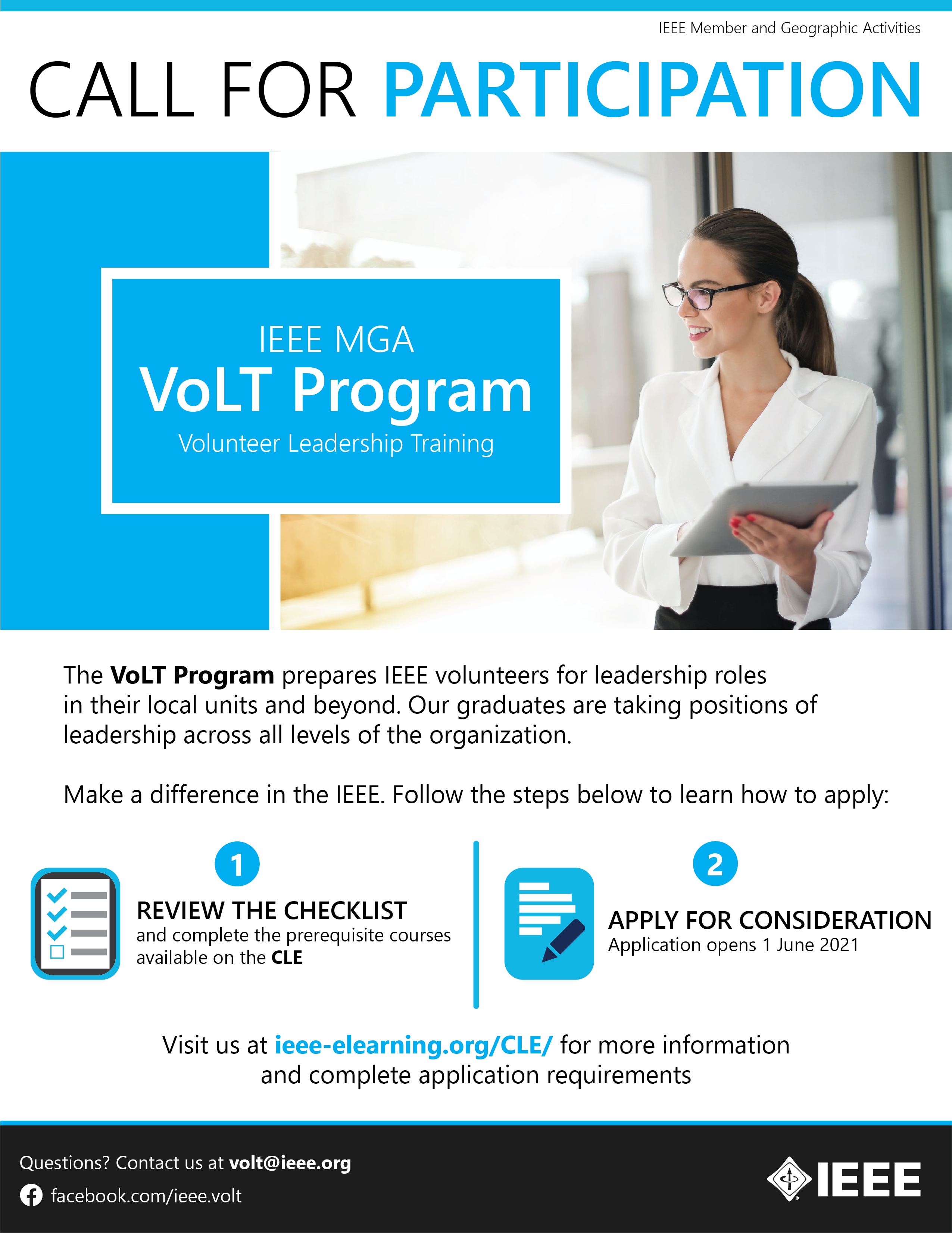 2021 VoLT Program Call for Participation Flyer